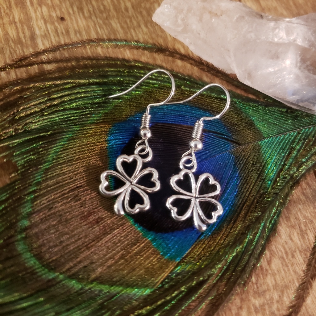 Lucky Shamrock Clover Earrings ~St Patrick's Day~Ireland~Irish Gift~Celtic~Luck